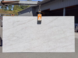 White Quartz Slab by Zeek Surfaces