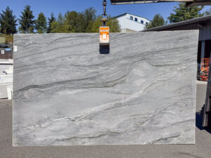 Grey Quartz Slab with veins