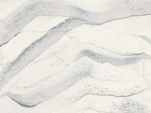Windsor Steel Satin Ridge Select 3CM quartz slab by Cambria